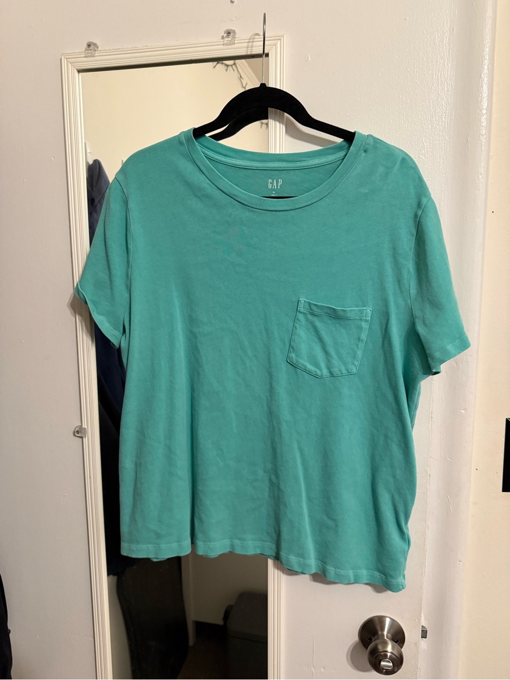 GAP Teal Short Sleeve Pocket Tee